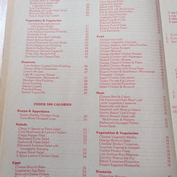 VINTAGE Fabulous Low Calorie cookbook Johna Blinn 1987 EUC - Picture 5 of 5